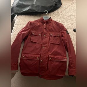 Roadmaster jacket red. Waxed jacket .